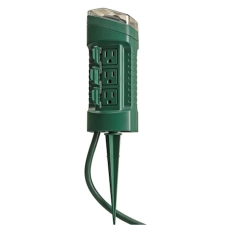 Southwire Coleman Cable Yard Master Yard Stake With Outdoor Mechanical Timer  13547 13547